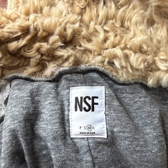 NSF Gray Jacket with Faux Fur Lining - Picture 2 of 3